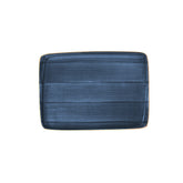 Bonna China Night Blue 9" x 6"  Rectangular Blue Porcelain Plate (Set of 2)